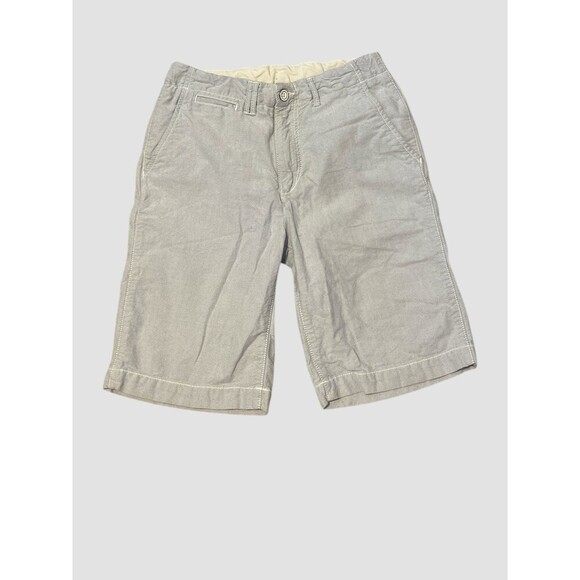 Gap Kids Dress Shorts Gray Cotton/Linen Chino Summer Boys Sz 14 Adjustable - Picture 1 of 6